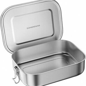 Stainless Steel Lunch Box With Sauce Container NWT